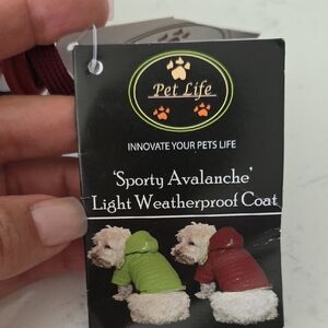 Pet Life Sporty Avalanche Light Weatherproof Dog Coat - Red